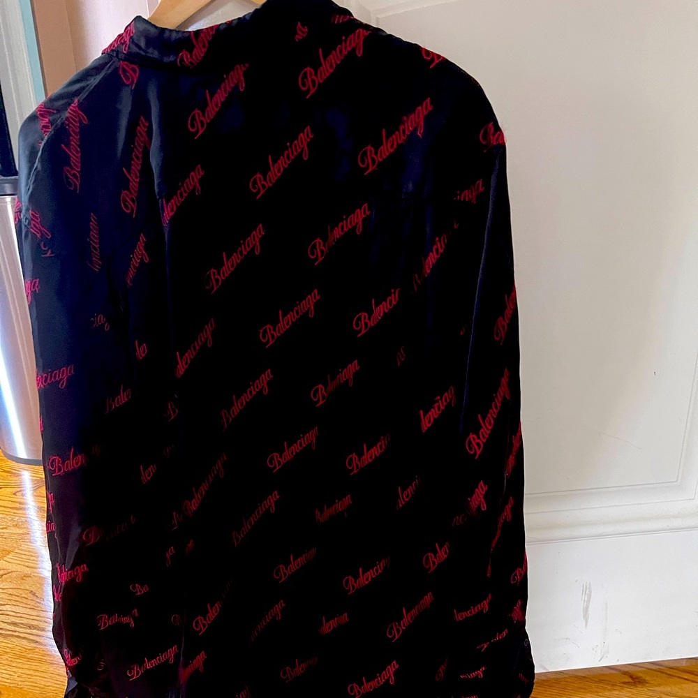 Balencigia silk shirt oversized woman blouse